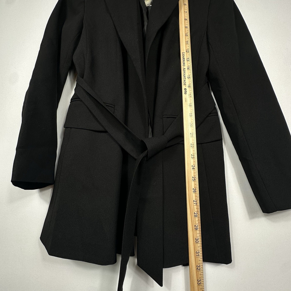 Topshop Womens Black Belted Blazer Size 8 - Picture 7 of 7